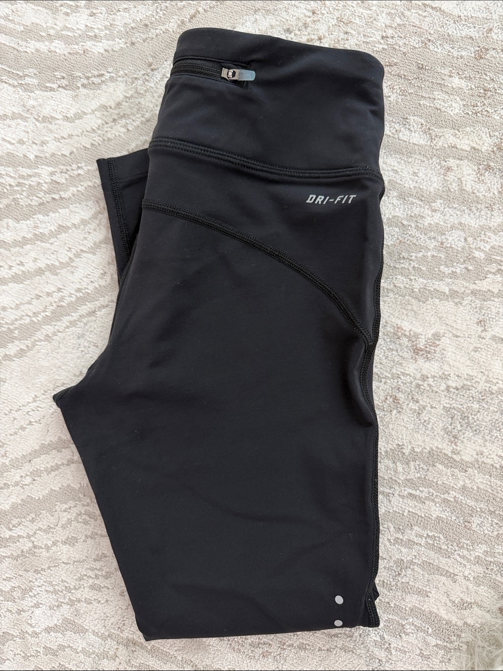 Nike Dri-FIT Performance Top - Black with White Logo